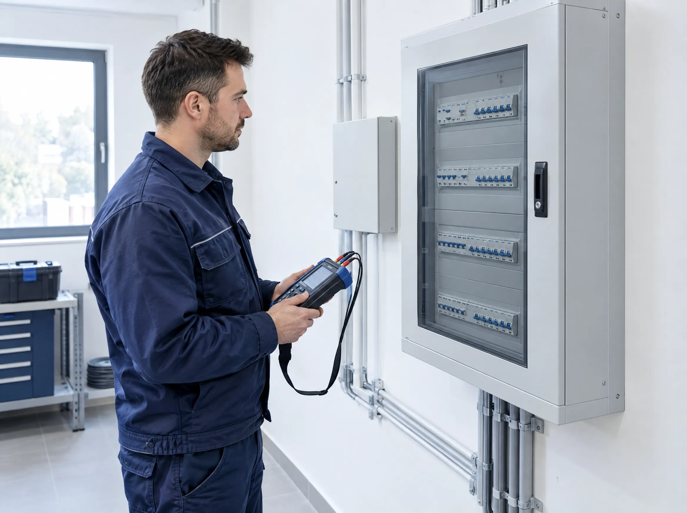 Organizarea circuitelor începe cu o evaluare a instalației. — imagine de prezentare generată